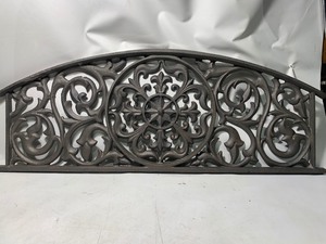 lot 975 image: 1 Solid Heavy Duty Decorative Wrought Iron Piece 13x34.5 (Style A)