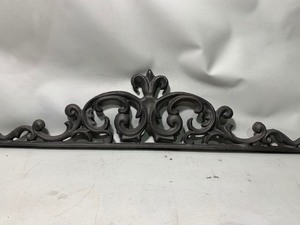 lot 995 image: 1 Solid Heavy Duty Decorative Wrought Iron Piece 5.5x23 (Style D)