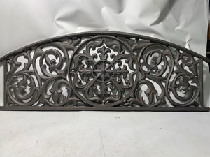 lot 976 image: 1 Solid Heavy Duty Decorative Wrought Iron Piece 13x34.5 (Style A)