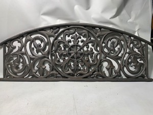 lot 974 image: 1 Solid Heavy Duty Decorative Wrought Iron Piece 13x34.5 (Style A)