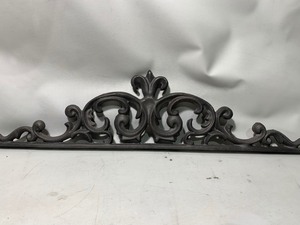 lot 988 image: 1 Solid Heavy Duty Decorative Wrought Iron Piece 5.5x23 (Style D)