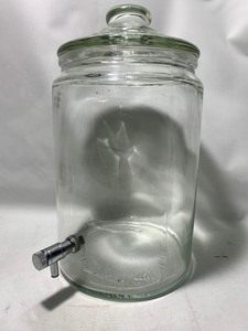lot 56 image: Thick Glass Modern Styled IndoorOutdoor 7x13 Drink Dispenser