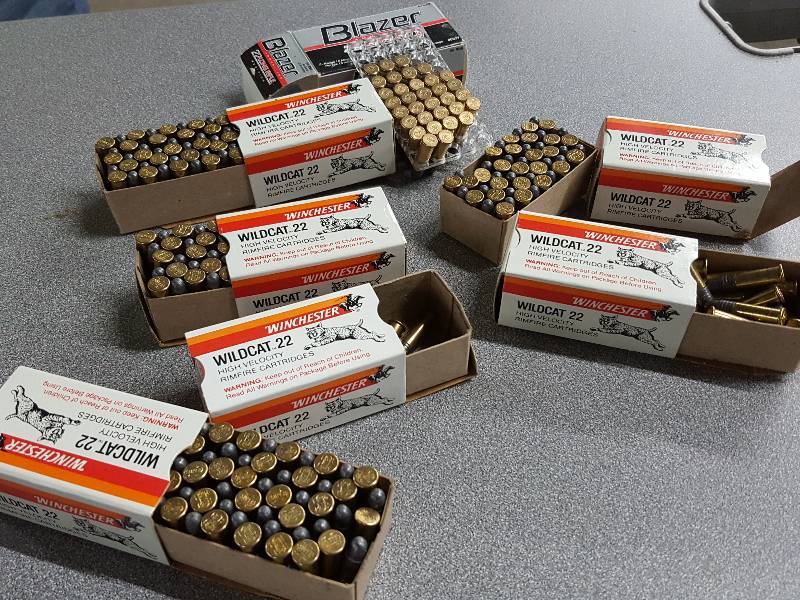 lot 2146 image: Boxes of Wildcat 22 Ammunition whats shown in the photos is what youre bidding on.