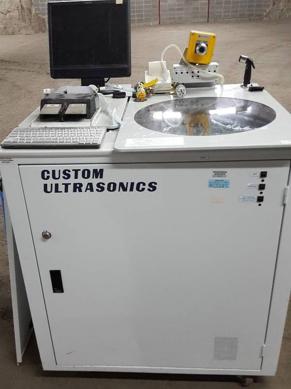 lot 2172 image: If you want to get your instrument(s) clean, this Custom Ultrasonics washing and sterilizing machine will get that job done.