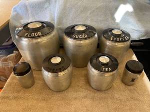 lot 5303 image: aluminum canister set
