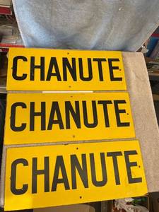 lot 5402 image: chanute signs - 3