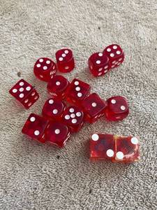 lot 5405 image: red dice lot