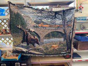 lot 5443 image: bnsf throw blanket 69x53