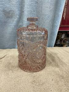 lot 5463 image: pink leaded crystal