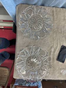 lot 5480 image: 2 crystal plates