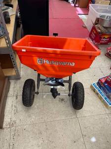 lot 5595 image: husqvarna lawn seeder