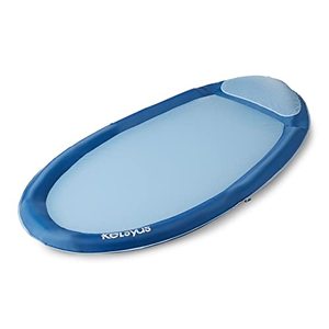 lot 35620 image: Kelsyus Spring Float Hammock Pool Lounge Chair, Light Blue