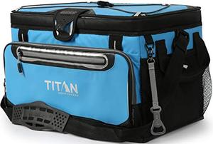 lot 35707 image: Arctic Zone Titan Deep Freeze 48 Can Zipperless HardBody Cooler, Process Blue