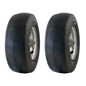 lot 35710 image: Marastar 11x4.00-5 Smooth Universal Mower Tire Assembly 20402, Black  (2 Pack)