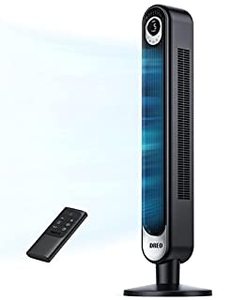 lot 35728 image: Dreo Cruiser Pro T1 Bladeless Tower Fan with Remote, Black  (42)
