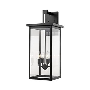 lot 35737 image: Millennium Transitional Four Light Outdoor Wall Bracket Finish, Powder Coat Black  (Retails $172)