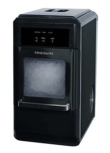 lot 37864 image: Frigidaire Countertop Ice Maker, Black Stainless