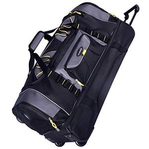 lot 37873 image: TPRC Sierra Madre II Upright Rolling Duffel Bag, Black and Gray (30)