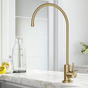 lot 37902 image: Kraus Purita Water Filter Faucet, Brushed Gold
