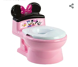 lot 37913 image: The First Years Minnie Mouse Imaginaction Potty & Trainer Seat, Pink