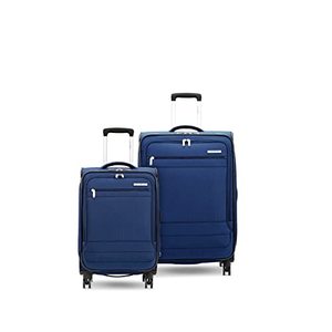 lot 37945 image: Samsonite Aspire DLX Soft side Expandable Luggage, Blue Depth   (2pcs)