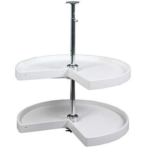 lot 38807 image: 2-Shelf Pie Cut Door Mount Lazy Susan Cabinet Organizer  (33 in. H x 24 in. W x 24 in. D)