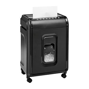 lot 38813 image: Amazon Basics 12-Sheet High-Security Micro-Cut Paper, CD, and Credit Card Shredder with Pullout Basket
