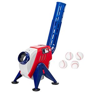 lot 38835 image: Franklin Sports Kids MLB Pitching Machine, White and Red