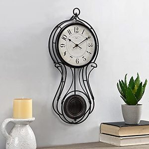 lot 38839 image: FirsTime & Co. Harwick Pendulum Wall Clock, American Crafted, Black   (9.1 x 2.36 x 20)
