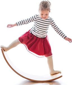 lot 38850 image: Gentle Monster Wooden Wobble Balance Board Learning Toy, Natural Wood  (35)