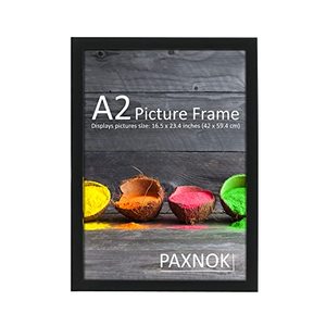 lot 38856 image: Poster and Picture Frame Display, Black  (16.5 x 23.4)
