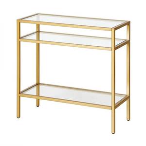 lot 38874 image: Camden & Wells Sivil Rectangular Side Table, Brass