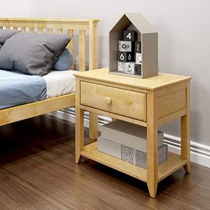 lot 38880 image: Max & Lily Nightstand with Drawer and Shelf, Natural