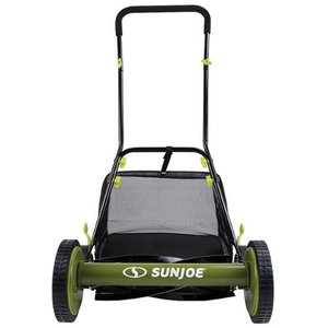 lot 38882 image: Sun Joe Manual Reel Mower with Grass Catcher, Green  (18)