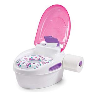 lot 39302 image: Summer Step by Step Potty 3 in 1 Potty Training Toilet, Pink   (13 x 9.5 x 15.5)
