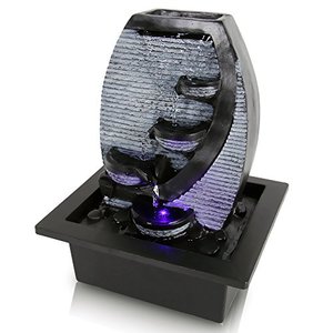 lot 48732 image: SereneLife Decorative Electric Meditation Water Fountain