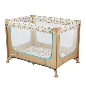 lot 48752 image: Dream On Me Zodiak Portable Play Yard, Coffee and Blue
