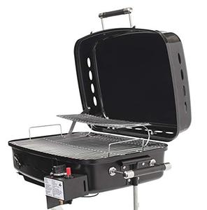 lot 48773 image: Flame King Motorhome RV Or Trailer Mounted BBQ Gas Grill, Black