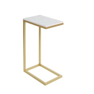 lot 48787 image: Silverwood Bryson C Table with Faux Marble Top