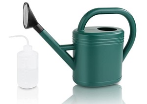 lot 38859 image: Bolagar Long Spout Watering Can with Sprinkler Head, Green