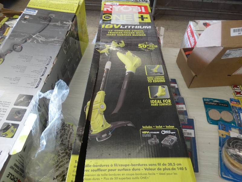 lot 234 image: Ryobi 18V Lithium 12 Weed eater.