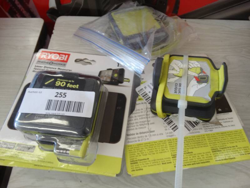 lot 255 image: 5 Ryobi Laser Distance Measure.