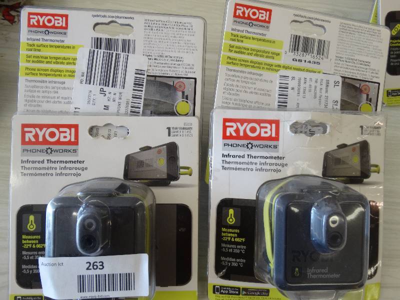 lot 263 image: Ryobi Inferred Thermometer.