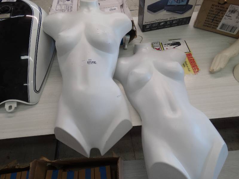 lot 314 image: 2 Hanging Mannequins.