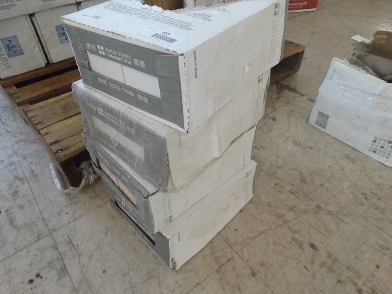 lot 355 image: 3 Full Boxes & Partial Box Of Ceramic Tile.