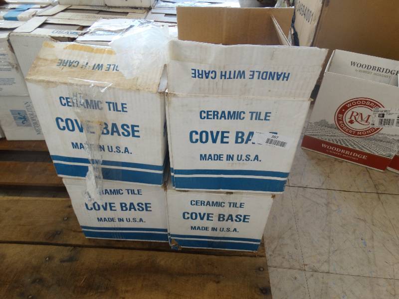 lot 357 image: 7 Boxes & 1 Partial Box Of Cover Base Tile.