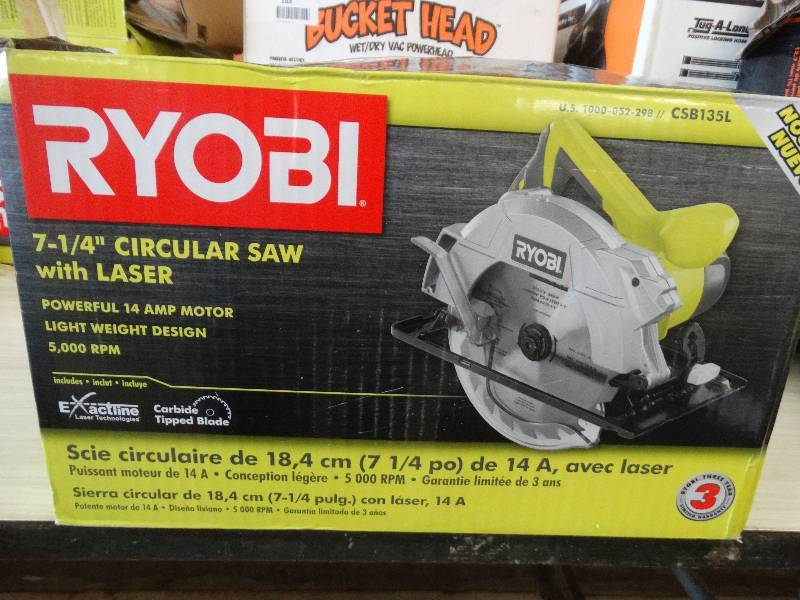lot 164 image: Ryobi 7-14 circular saw.
