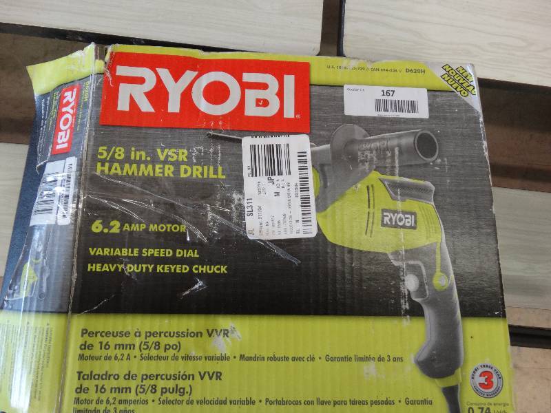 lot 167 image: Ryobi 58 VSR Hammer Drill.
