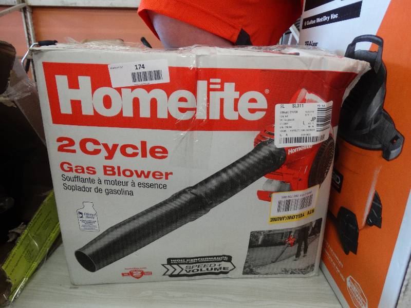 lot 174 image: Homelite 2 Cycle Gas Blower.