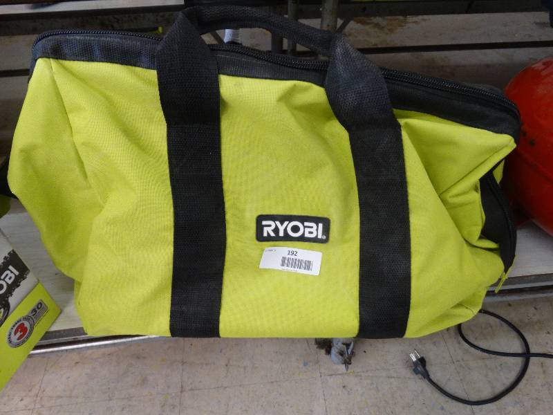 lot 192 image: Ryobi 18v 4 Pc Super Combo Kit WCase.